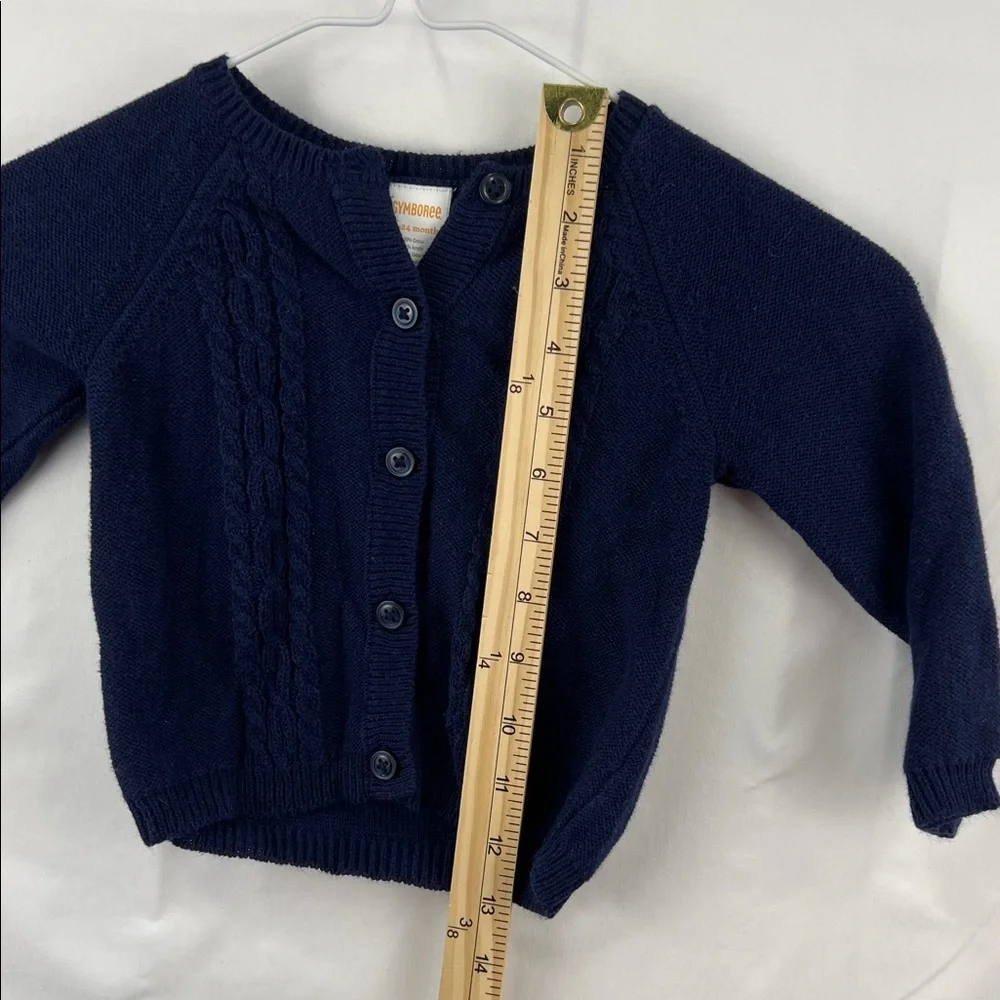 Gymboree - Girl’s Sweater - 18 to 24 Months - Navy - Button Down - Cable Knitt